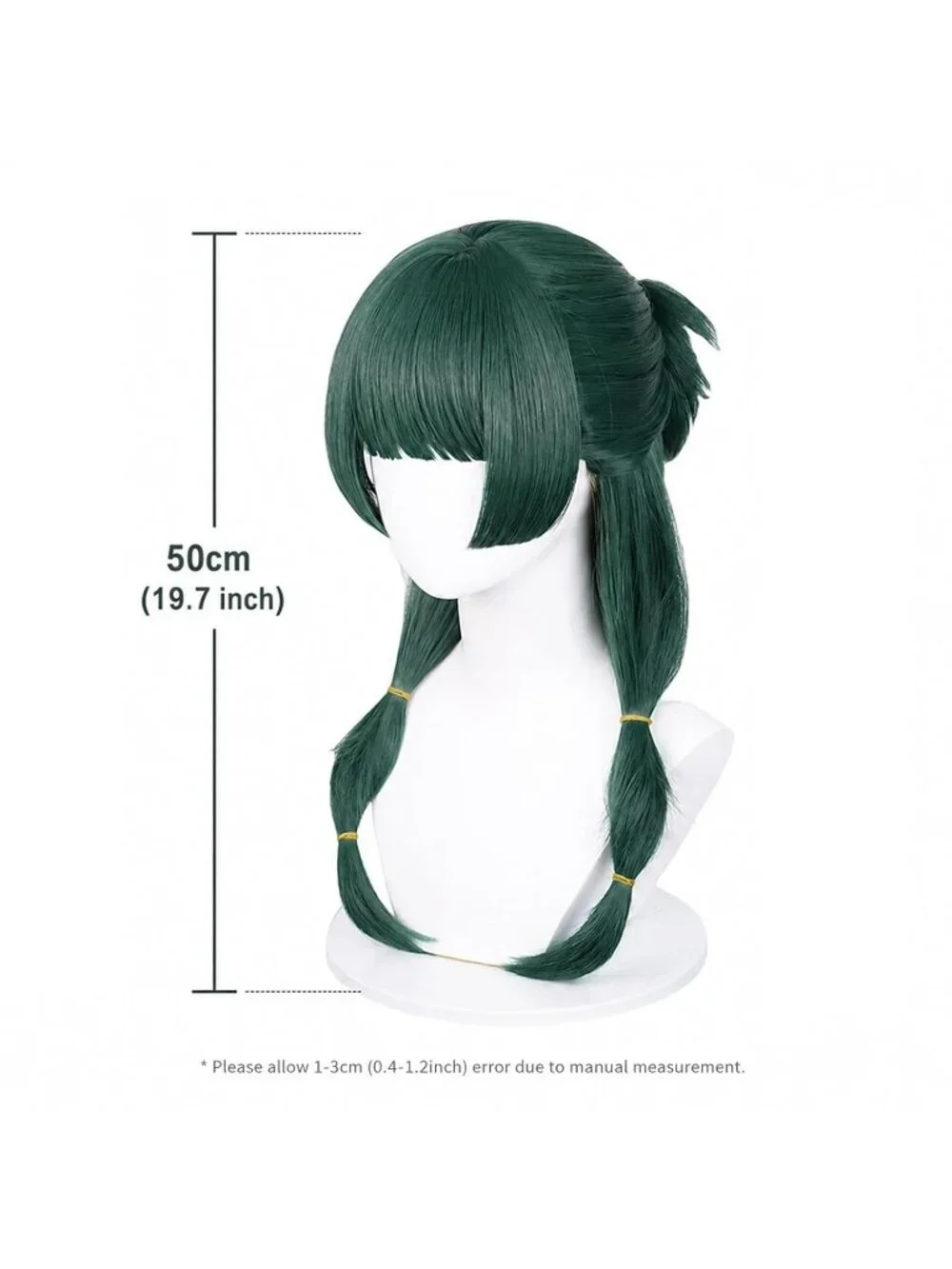Women's Green Heat Resistant Synthetic Fiber Long Straight Ombre Wigs